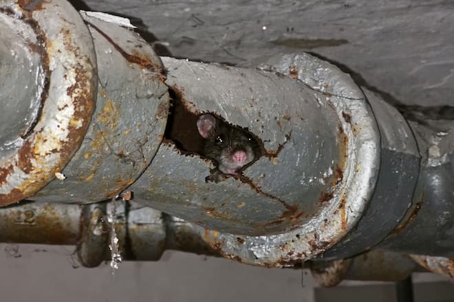 how rats enter from the sewer